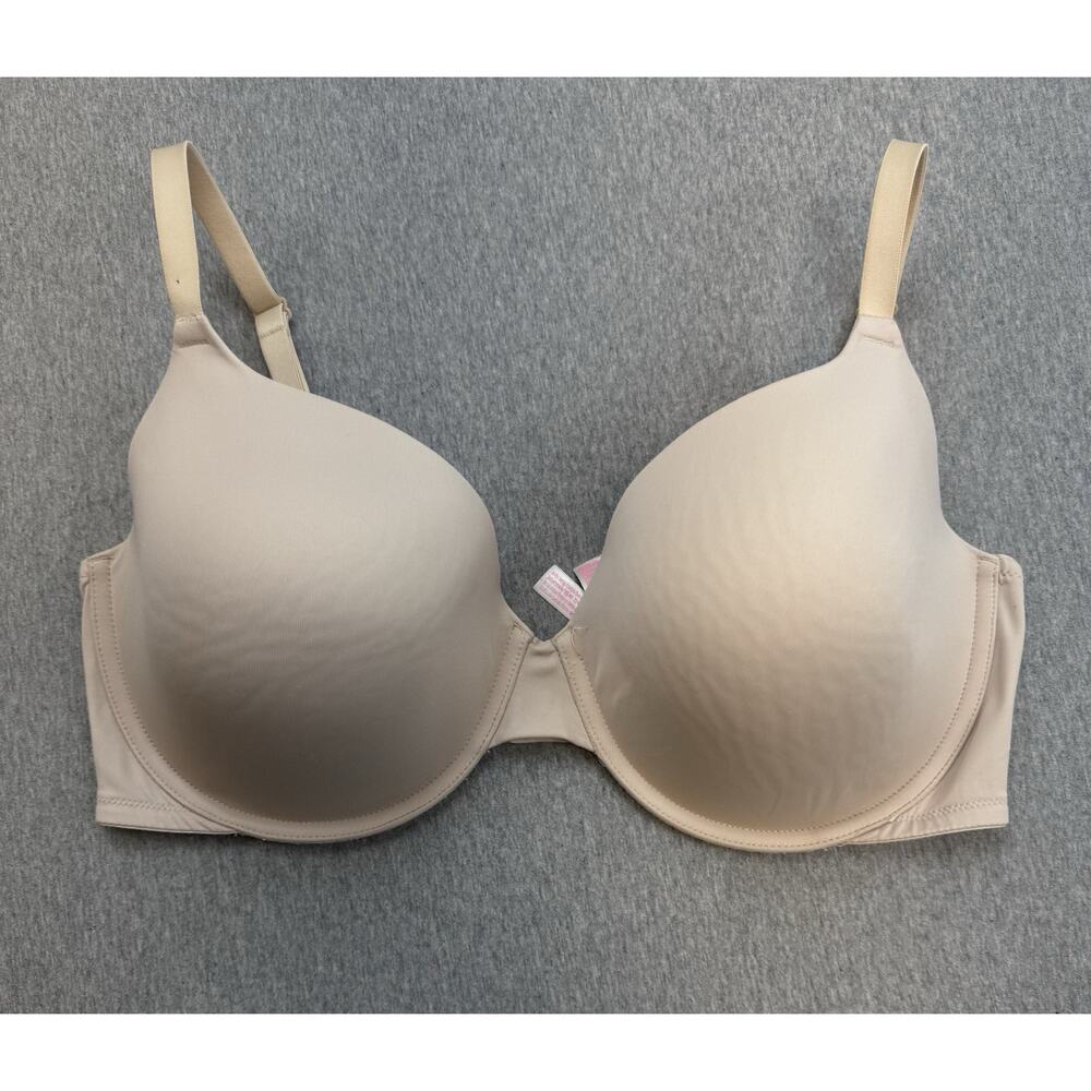 Victorias‎ Secret PINK Bra Women 38DDD Beige Wear Everywhere T Shirt Lined